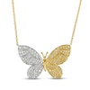 Thumbnail Image 1 of Le Vian Vault Diamond Butterfly Necklace 7/8 ct tw Platinum & 14K Honey Gold™ 18&quot;