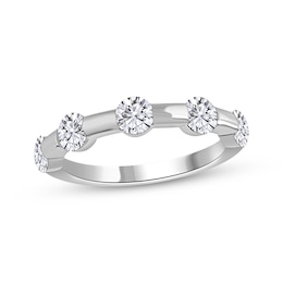 Now + Forever Diamond Five-Stone Anniversary Ring 1-1/4 ct tw 14K White Gold