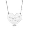 Thumbnail Image 0 of Diamond Accent Heart Necklace 10K White Gold 18”