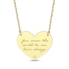 Thumbnail Image 1 of Diamond Accent Heart Necklace 10K Yellow Gold 18”