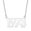 Thumbnail Image 1 of Retro Year Necklace 10K White Gold 18&quot;