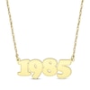 Thumbnail Image 0 of Retro Bubble Number Necklace 14K Yellow Gold 18”