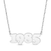 Thumbnail Image 0 of Retro Bubble Number Necklace Sterling Silver 18”