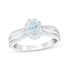 Thumbnail Image 1 of THE LEO First Light Diamond Oval-Cut Halo Engagement Ring 3/4 ct tw 14K White Gold