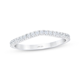 THE LEO First Light Diamond Chevron Wedding Band 1/4 ct tw 14K White Gold