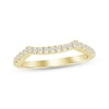 Thumbnail Image 1 of Linked Always Diamond Contoured Wedding Band 1/4 ct tw 14K Yellow Gold