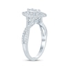 Thumbnail Image 2 of Marquise-Cut Diamond Double-Halo Twist Engagement Ring 1 ct tw 14K White Gold