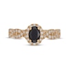 Thumbnail Image 3 of Neil Lane Oval-Cut Black & White Diamond Engagement Ring 1-1/4 ct tw 14K Yellow Gold