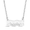 Thumbnail Image 1 of Engravable &quot;Aquarius&quot; Zodiac Sign Necklace 10K White Gold 18&quot;