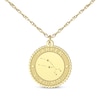 Thumbnail Image 0 of "Taurus" Scalloped Name & Date Constellation Necklace 14K Yellow Gold 18"