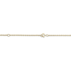 Thumbnail Image 1 of Couple's Initial Diamond Accent Key Necklace 14K Yellow Gold 18"