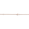 Thumbnail Image 2 of Couple's Initial Padlock Necklace 14K Rose Gold 18&quot;