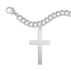 Thumbnail Image 1 of Cross Charm & Bracelet Sterling Silver 7&quot;