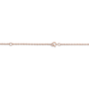 Thumbnail Image 2 of Couple's Engravable Heart Key Necklace 14K Rose Gold 18&quot;