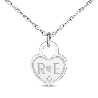 Kay Outlet Forever in My Heart Locket Necklace Sterling Silver 18