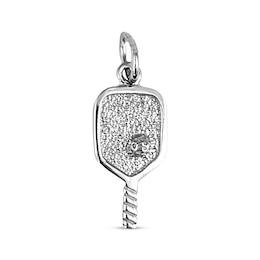 Pickleball Paddle & Ball Charm Sterling Silver