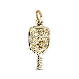 Pickleball Paddle & Ball Charm 14K Yellow Gold