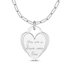 Thumbnail Image 1 of Engravable Heart Lock Necklace Sterling Silver 18&quot;