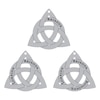 Thumbnail Image 4 of Celtic Triangle Name Necklace 10K White Gold 18&quot;