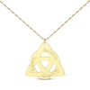 Thumbnail Image 0 of Celtic Triangle Name Necklace 10K Yellow Gold 18"