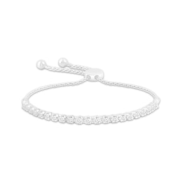 Lab-Grown Diamonds by KAY Line Bolo Bracelet 1 ct tw 14K White Gold