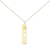 Thumbnail Image 1 of Graduation Cap Vertical Year Necklace 14K Yellow Gold 18&quot;