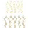 Thumbnail Image 3 of Men's Stencil Initial & Name Necklace 10K Yellow Gold 22&quot;