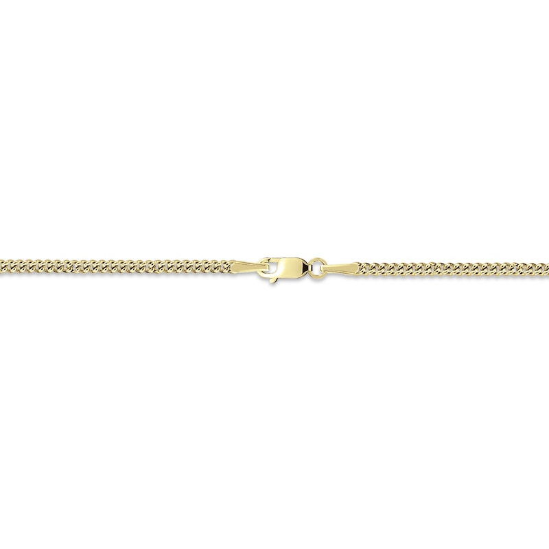 Main Image 2 of Men's Year Name Necklace 10K Yellow Gold 22&quot;