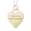 Thumbnail Image 2 of Flat Small Heart Photo Charm Necklace 10K Yellow Gold 18&quot;