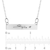 Thumbnail Image 4 of Your Own Handwriting Bar Necklace Sterling Silver 18&quot;