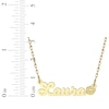 Thumbnail Image 3 of Nameplate Lips Necklace 14K Yellow Gold 18"