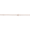 Thumbnail Image 3 of Family Name Loop Necklace with Diamond Accents 14K Rose Gold 18&quot;