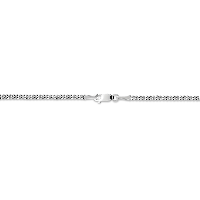 Main Image 2 of Men's Diamond Accent Best Dad & Initials Cross Necklace Sterling Silver 22&quot;