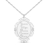 Thumbnail Image 5 of Scrollwork Name Necklace with Diamond Accents 10K White Gold 18&quot;