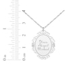 Thumbnail Image 8 of Scrollwork Name Necklace with Diamond Accents 10K White Gold 18&quot;