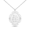 Thumbnail Image 4 of Scrollwork Name Necklace with Diamond Accents Sterling Silver 18&quot;