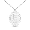 Thumbnail Image 5 of Scrollwork Name Necklace with Diamond Accents Sterling Silver 18&quot;