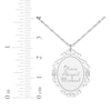 Thumbnail Image 8 of Scrollwork Name Necklace with Diamond Accents Sterling Silver 18&quot;