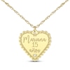 Thumbnail Image 1 of Quinceañera &quot;15 Años&quot; & Name Heart Necklace with Diamond Accent 14K Yellow Gold 18&quot;