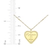 Thumbnail Image 4 of Quinceañera &quot;15 Años&quot; & Name Heart Necklace with Diamond Accent 14K Yellow Gold 18&quot;