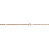 Thumbnail Image 2 of Baby Name & Stats Scalloped Disc Necklace 14K Rose Gold 18&quot;