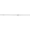 Thumbnail Image 3 of Flower-Topped Vertical Tag Name Necklace 10K White Gold 18&quot;