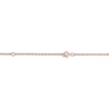 Thumbnail Image 3 of Flower-Topped Vertical Tag Name Necklace 14K Rose Gold 18&quot;