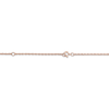 Thumbnail Image 2 of Flower-Topped Vertical Two Tag Name Necklace 14K Rose Gold 18"