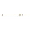 Thumbnail Image 3 of Flower-Topped Vertical Three Tag Name Necklace 10K Yellow Gold 18&quot;