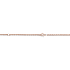 Thumbnail Image 3 of Flower-Topped Vertical Three Tag Name Necklace 14K Rose Gold 18&quot;