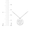 Thumbnail Image 3 of Baby Stats Disc Diamond Accent Necklace Sterling Silver 18&quot;