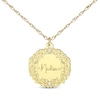 Thumbnail Image 2 of Engravable Diamond Accent Vine Necklace 10K Yellow Gold 18&quot;