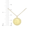 Thumbnail Image 6 of Engravable Diamond Accent Vine Necklace 10K Yellow Gold 18&quot;