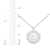 Thumbnail Image 6 of Personalized Disc Necklace with Diamond Accent Sterling Silver 18&quot;